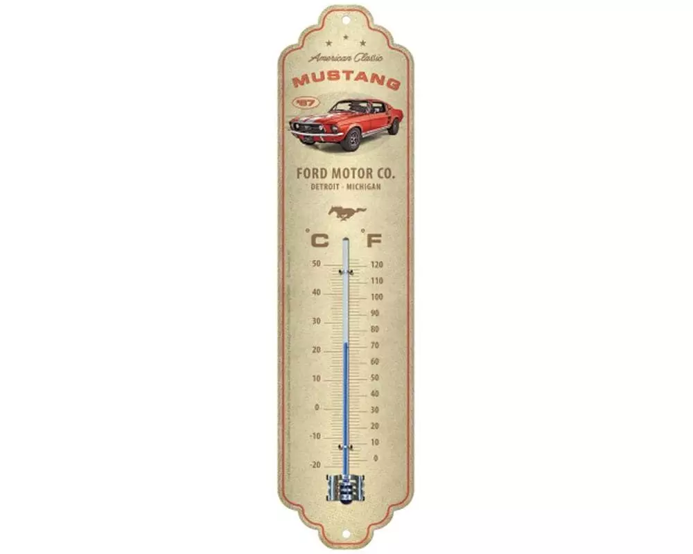 Nostalgic Art Thermometer Ford Mustang 6.5 x 28 cm
