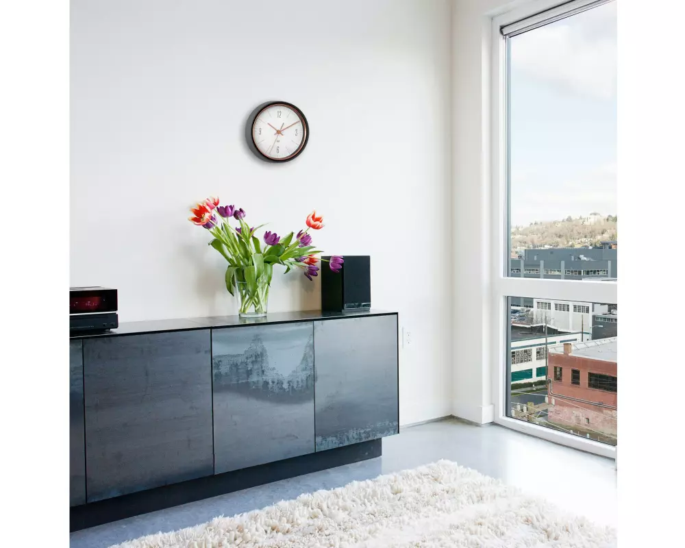 TFA Dostmann Funkuhr Kupfer/Schwarz