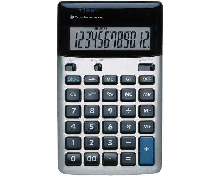 TEXAS INSTRUMENTS Grundrechner TI-5018 SV 12-stellig