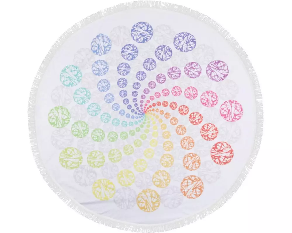 Foutastic Strandtuch Circle Punkte, Mehrfarbig