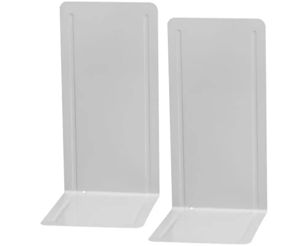 Maul Buchstützen-Set S Grau, Metall