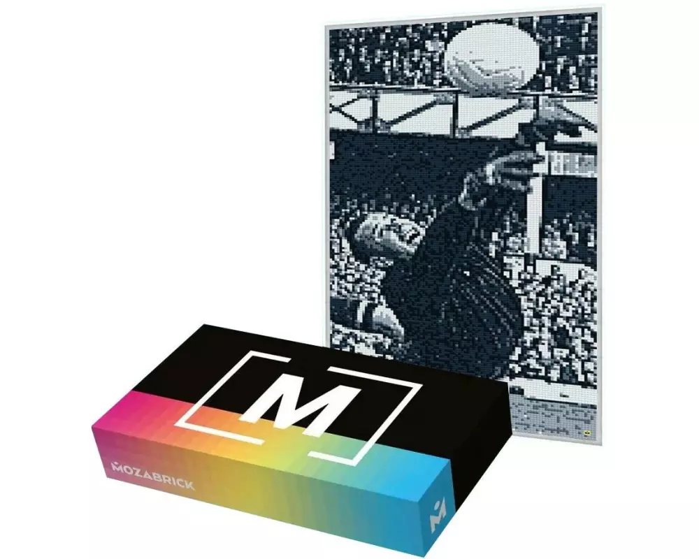 Mozabrick Rahmen für Klemmbausteine Mosaik, M Weiss