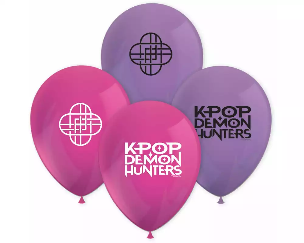 We fiesta Party Luftballon K-Pop Demon Violett/Pink, 8 Stück