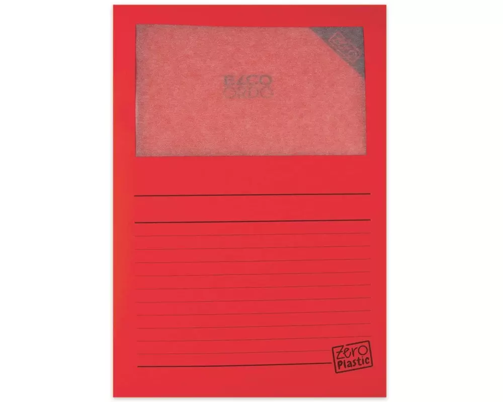 ELCO Sichthülle Zero Plastic Rot, 100 Stück