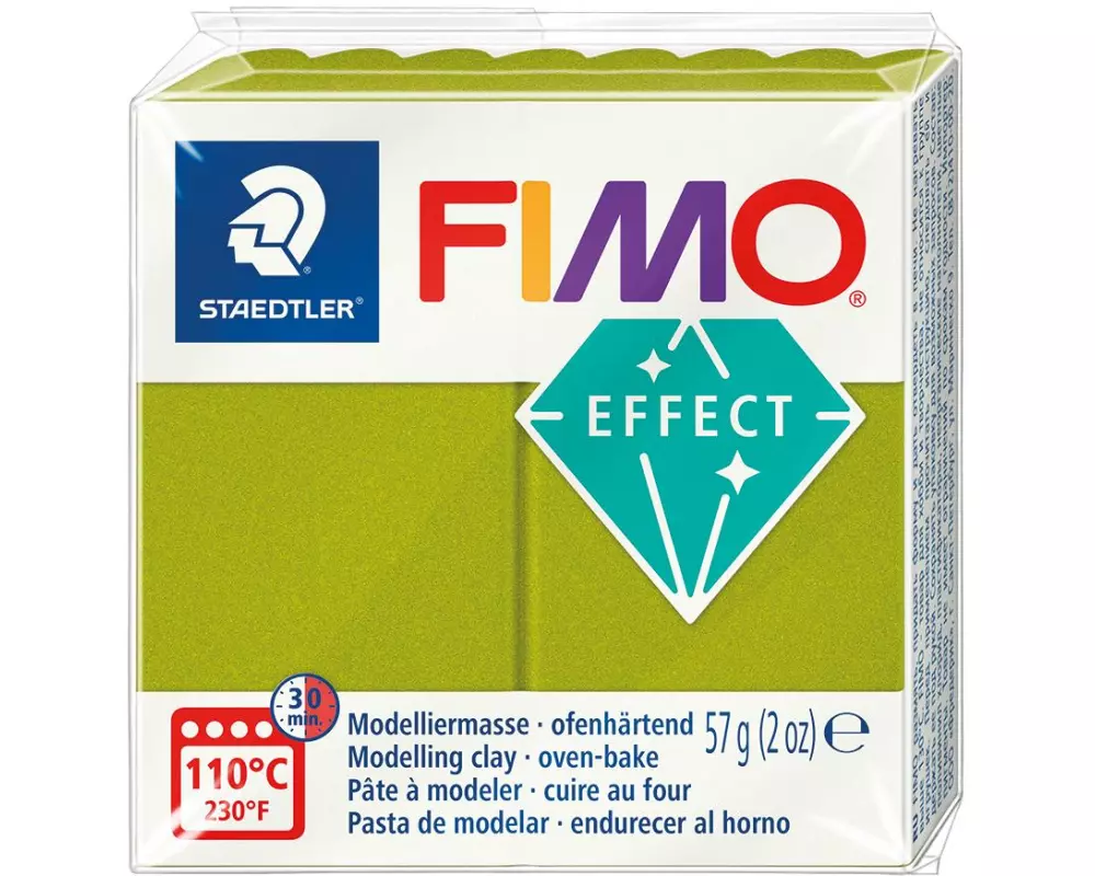 Fimo Modelliermasse Fimo effect 57g Grün metallic