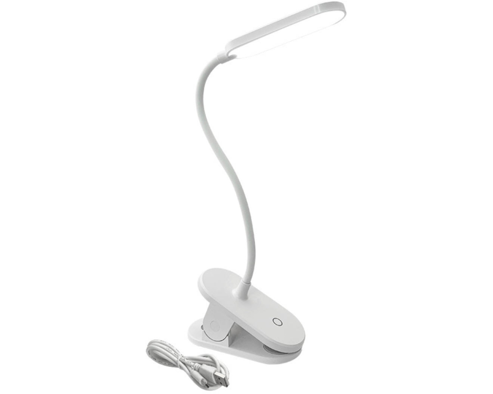 SCHOENENBERGER Clipleuchte 88.18025 weiss, Akku, USB-C
