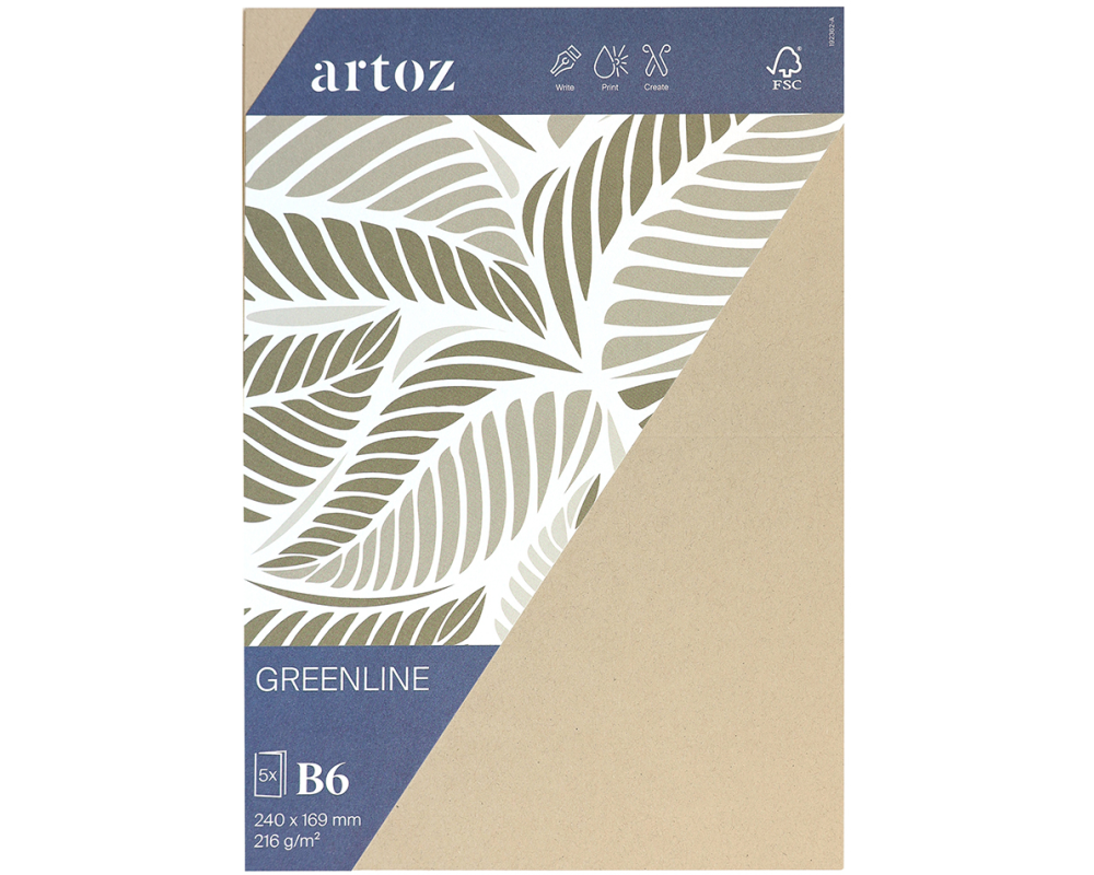 ARTOZ Karten 1001 B6 19236226-584 216g, desert 5 Blatt