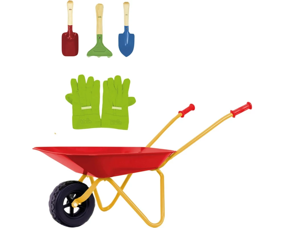 Klein-Toys Gartenspielgerät Kinderschubkarre mit Zubehör