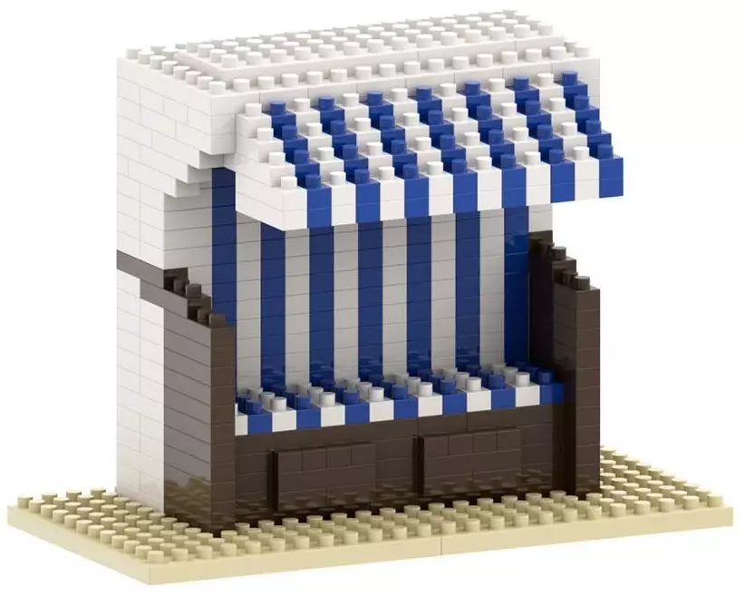 BRIXIES Bausteinmodell Strandkorb