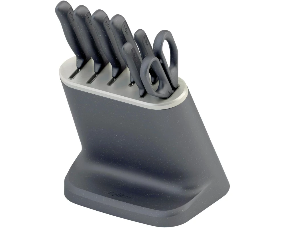 Zyliss Messerblock-Set mit Messer 8-teilig Schwarz