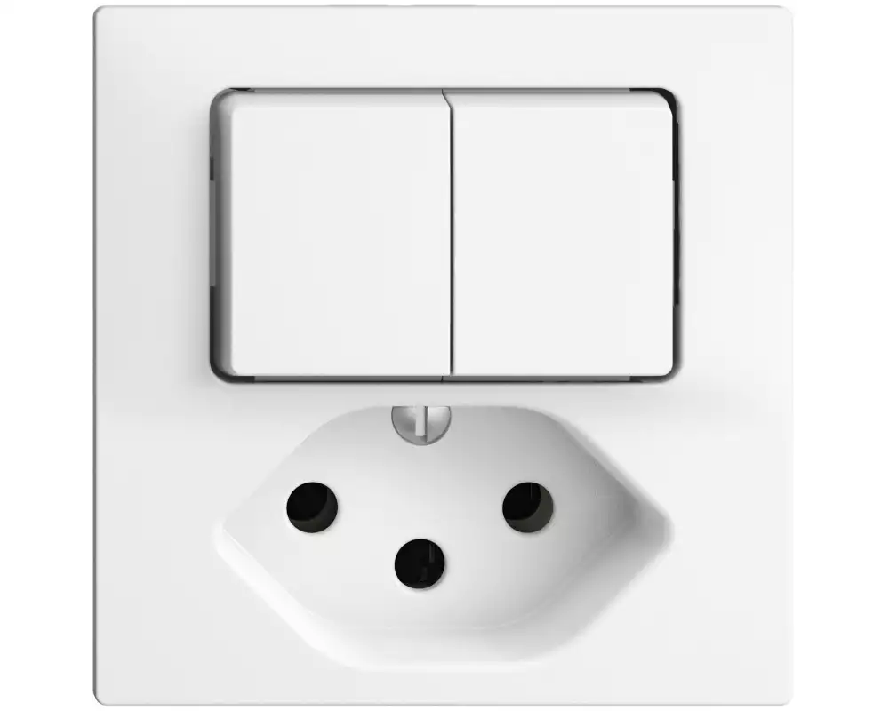 Feller EDIZIOdue Kleinkombi UP Schalter Schema 1/3+3/1 L T13