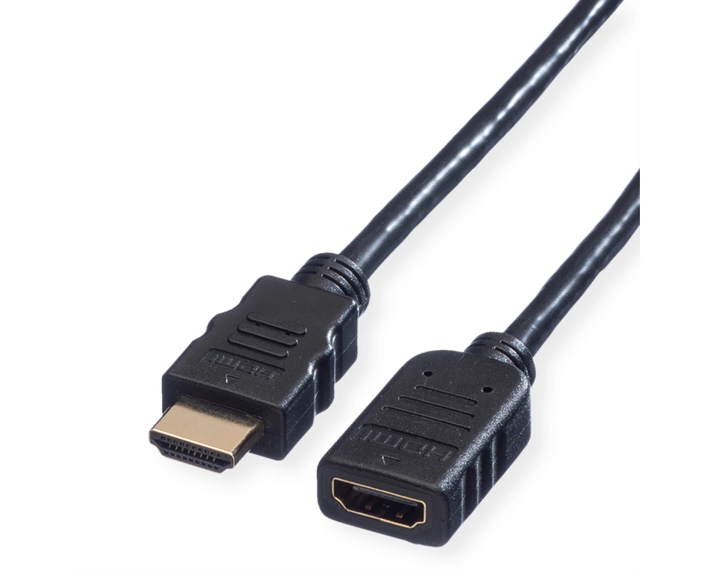 VALUE HDMI High Speed Verlängerungskabel, mit Ethernet, ST-BU, 1 m