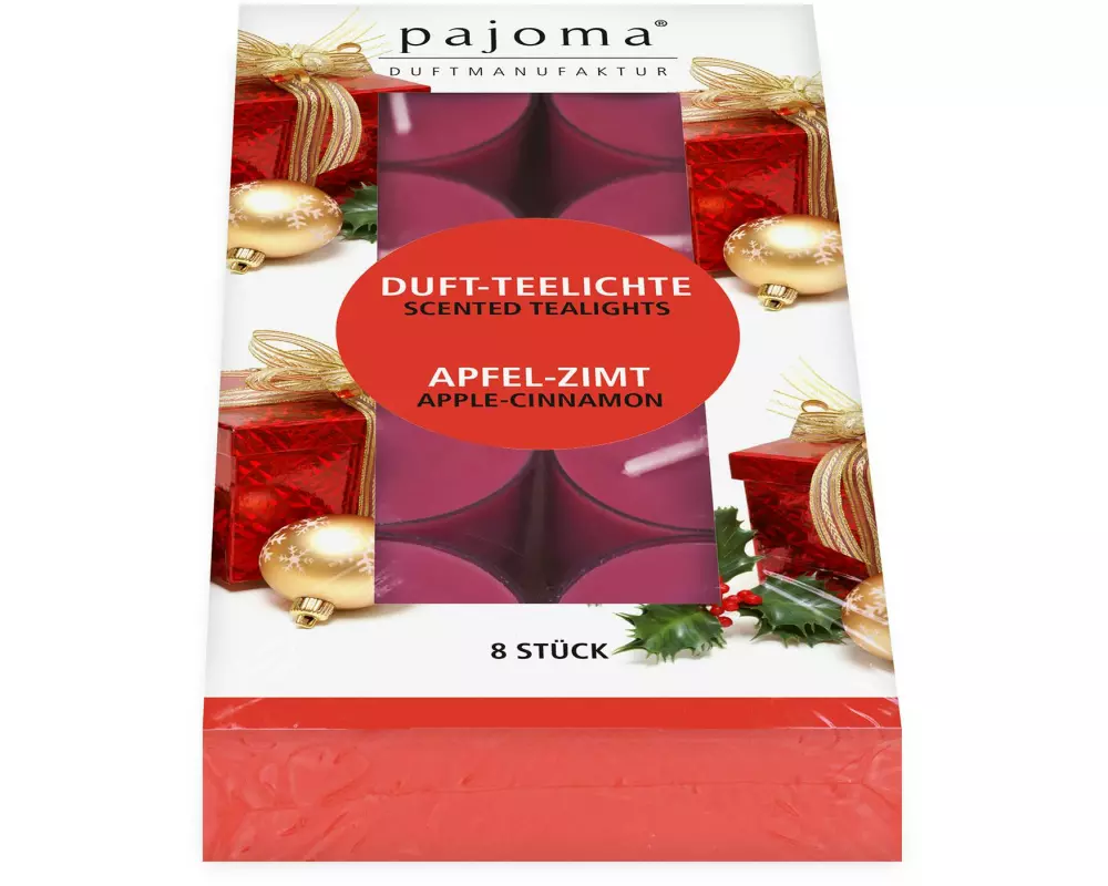 Pajoma Teelicht Apfel-Zimt 8er Set