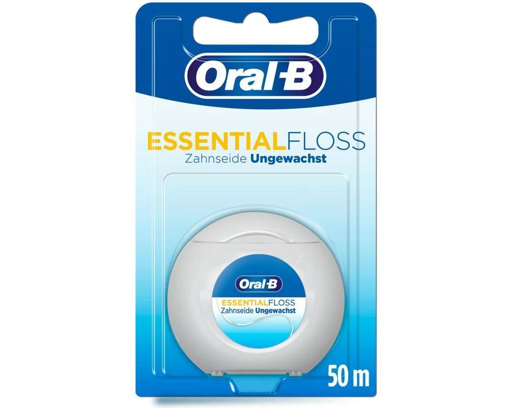 Oral-B Zahnseide Essential Floss Ungewachst, 50m