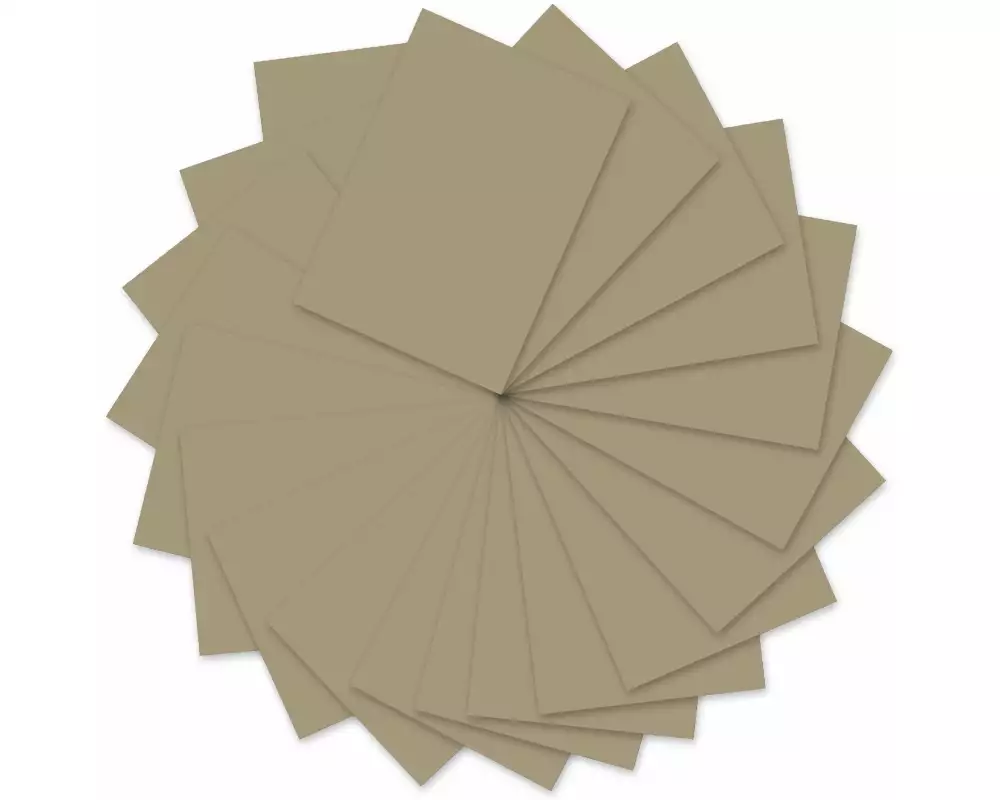 URSUS Tonzeichenpapier A4, 130 g/m², 100 Blatt, Taupe