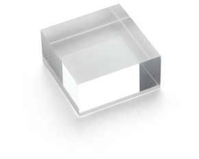 DEFLECTO Acrylblock 50x25mm AB125 transparent poliert