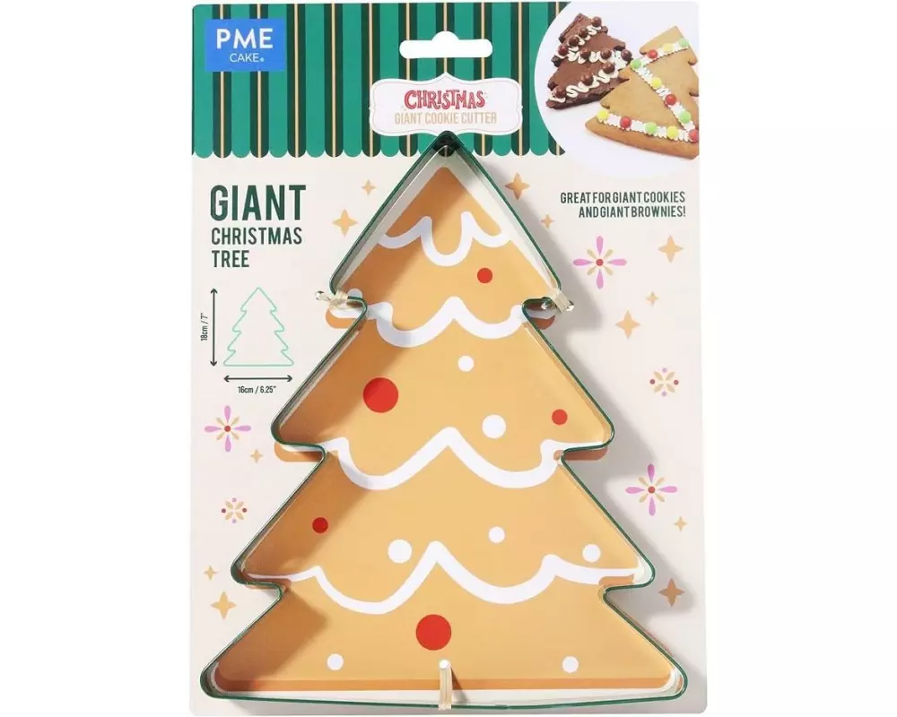 PME Weihnachtsbaum-Ausstecher beschichtetes Metall, 18 cm