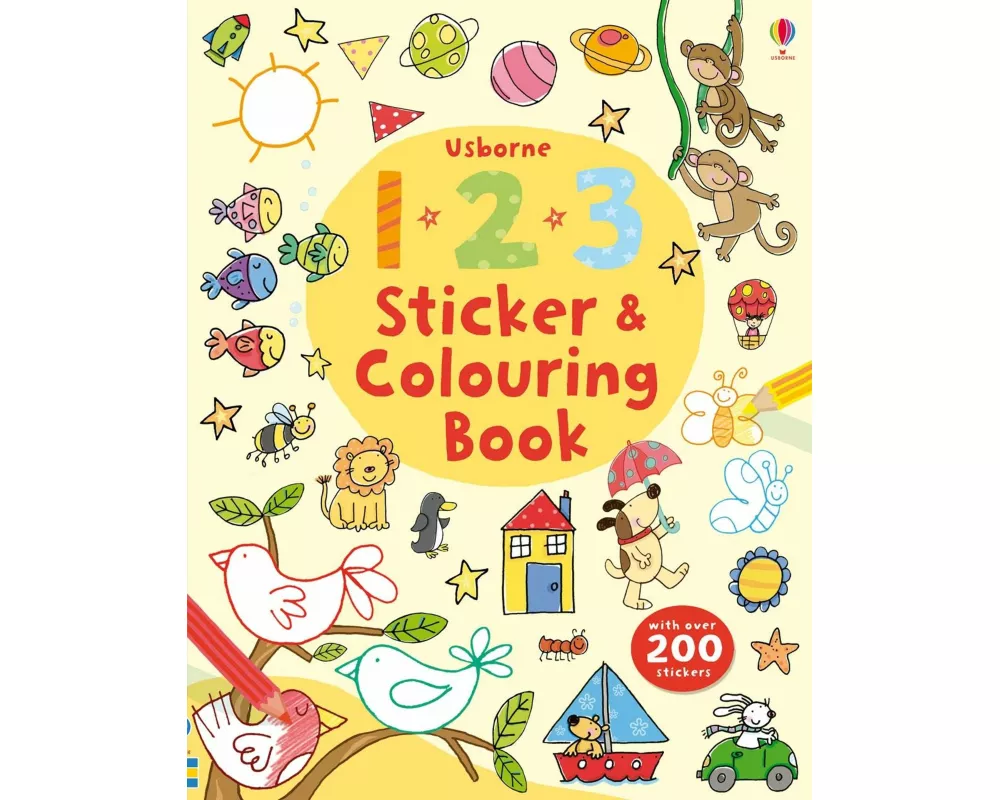 123 Sticker and Colouring Book