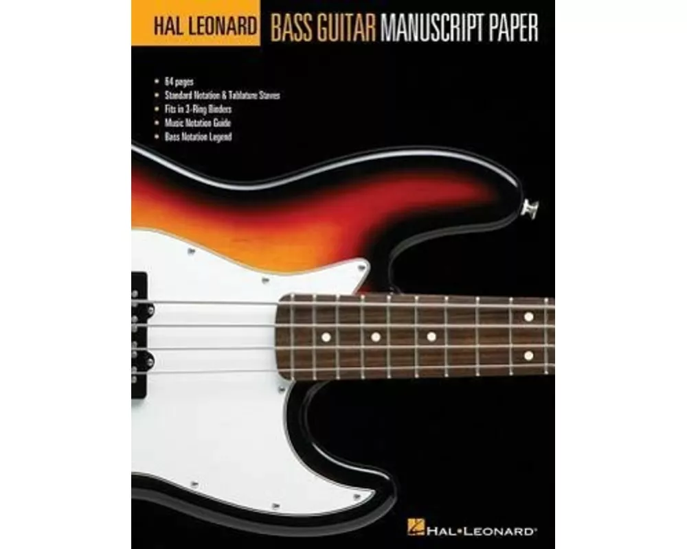 Hal Leonard Bass Guitar Manuscript Paper
