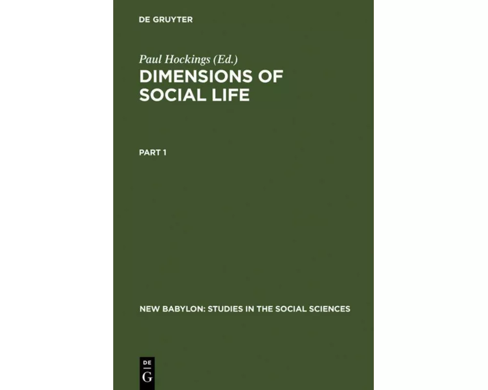 Dimensions of Social Life