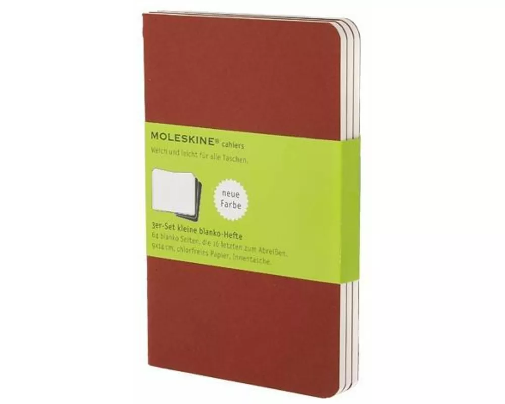 MOLESKINE Notizhefte Cahier, preiselbeerrot blanko