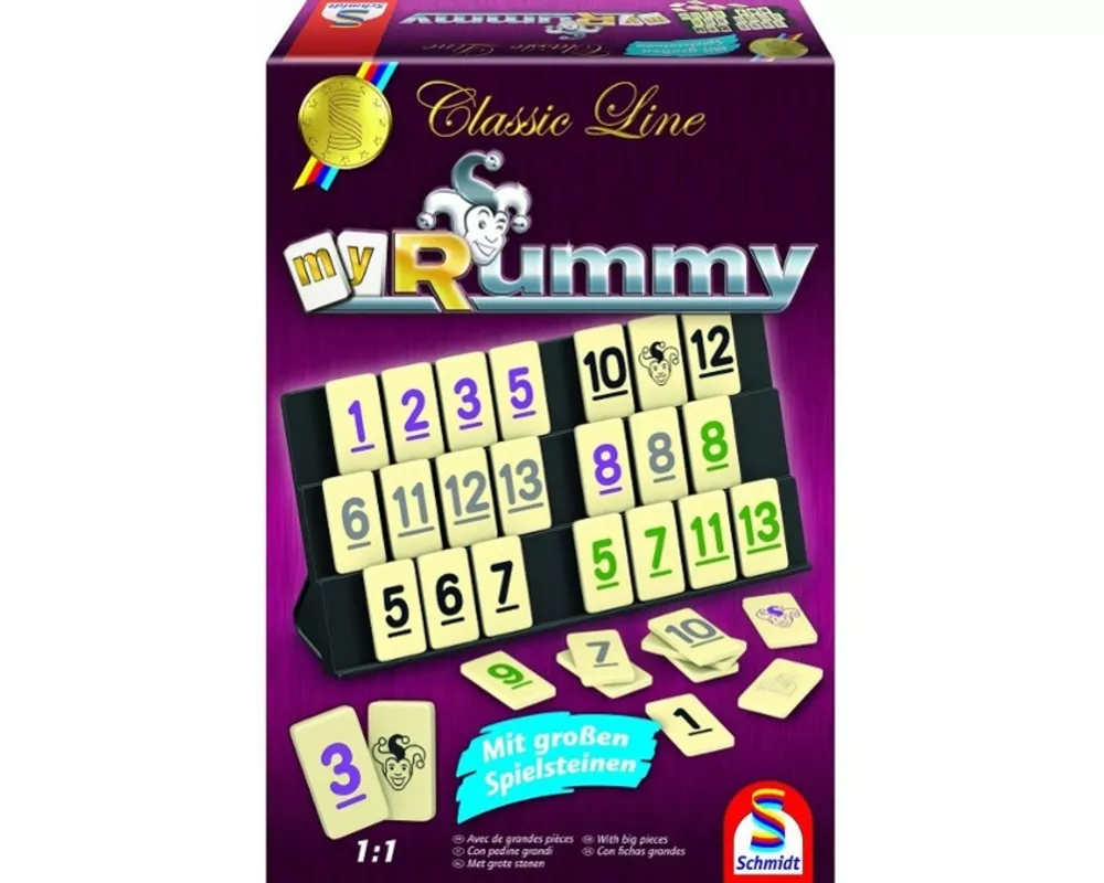 Classic Line, MyRummy, mit großen Spielfiguren, Überarbeitung
