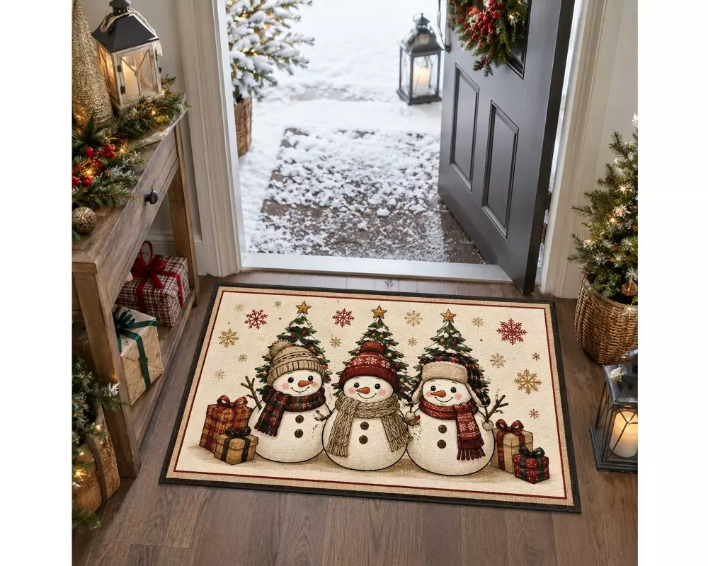 Conceptum Hypnose Türmatte XMAS Polyester 60 x 100 cm Creme