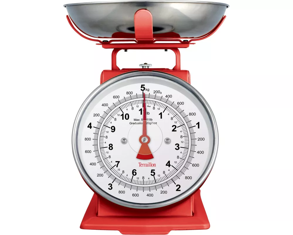 Terraillon Küchenwaage Trad 500 Rot