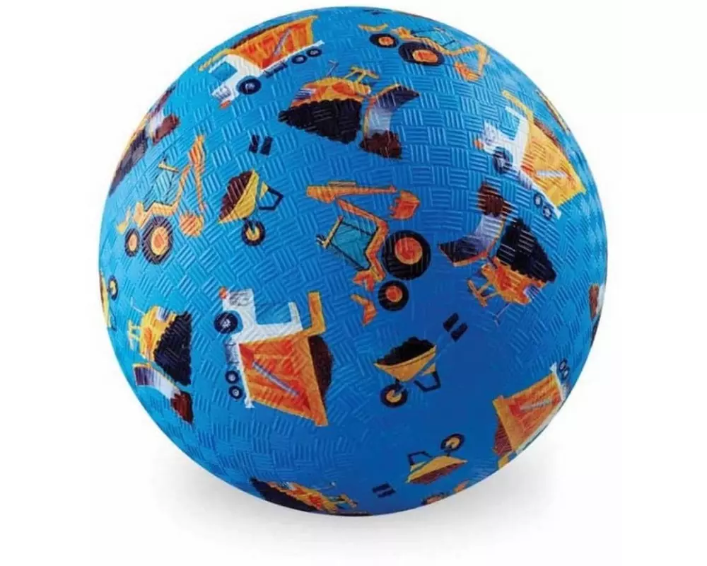 Crocodile Creek Spielball Baustelle Kautschuk Blau 13 cm