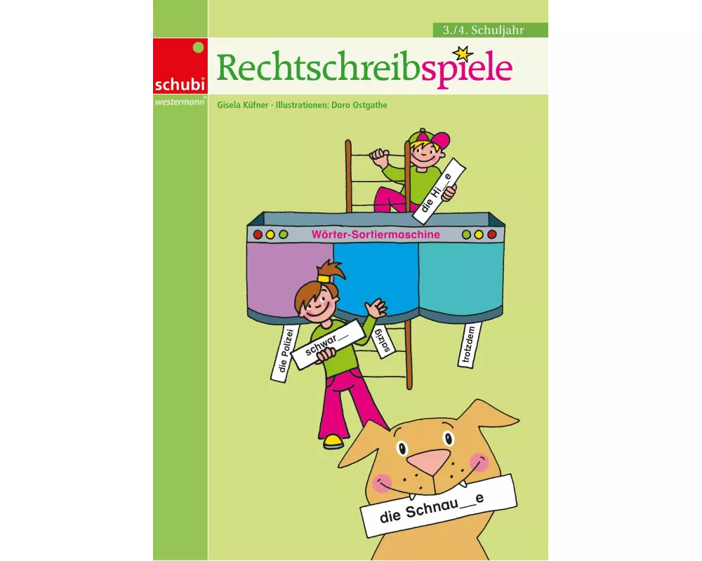 Rechtschreibspiele 3./4. Schuljahr. Lehrermaterial. Kopiervorlagen