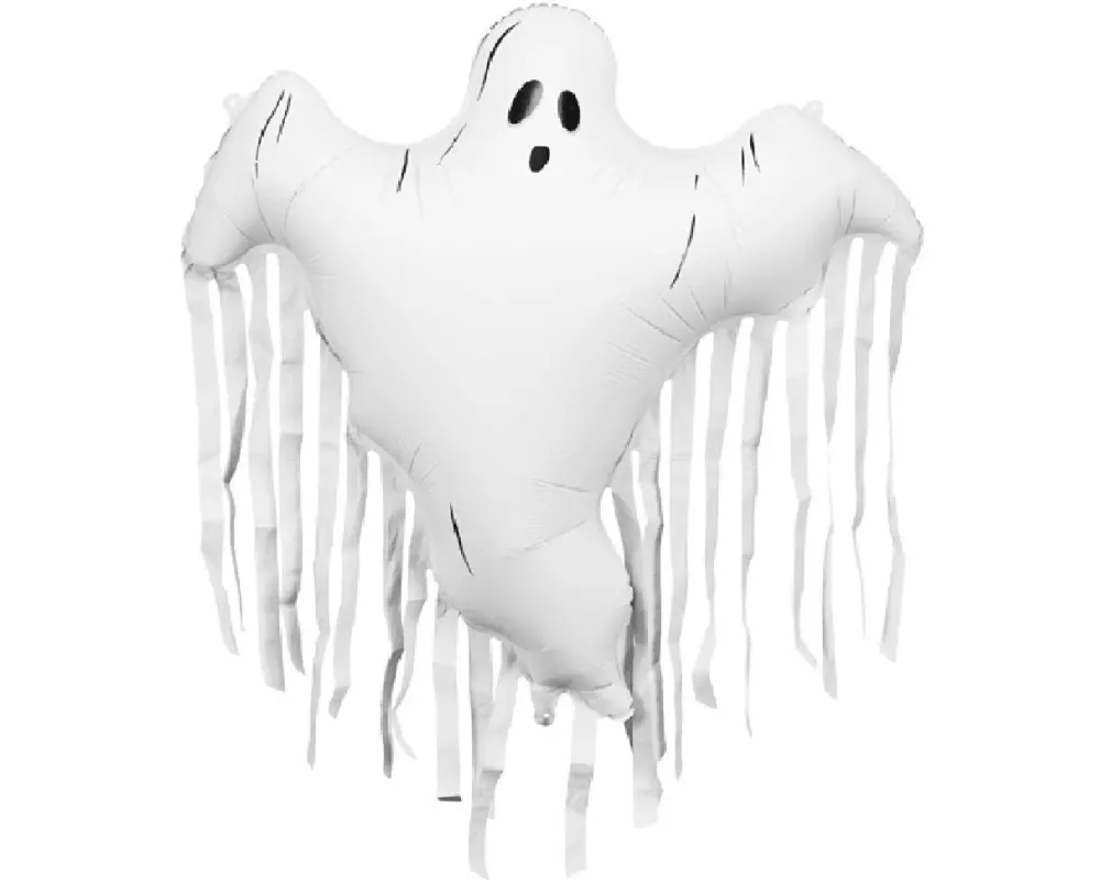 Partydeco Folienballon Geist 93 x 86 cm, 1 Stück