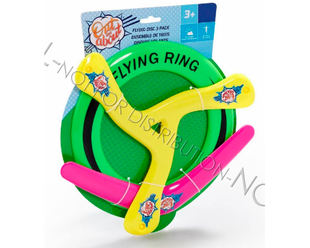 ROOST Frisbee Set 720554 3ass.