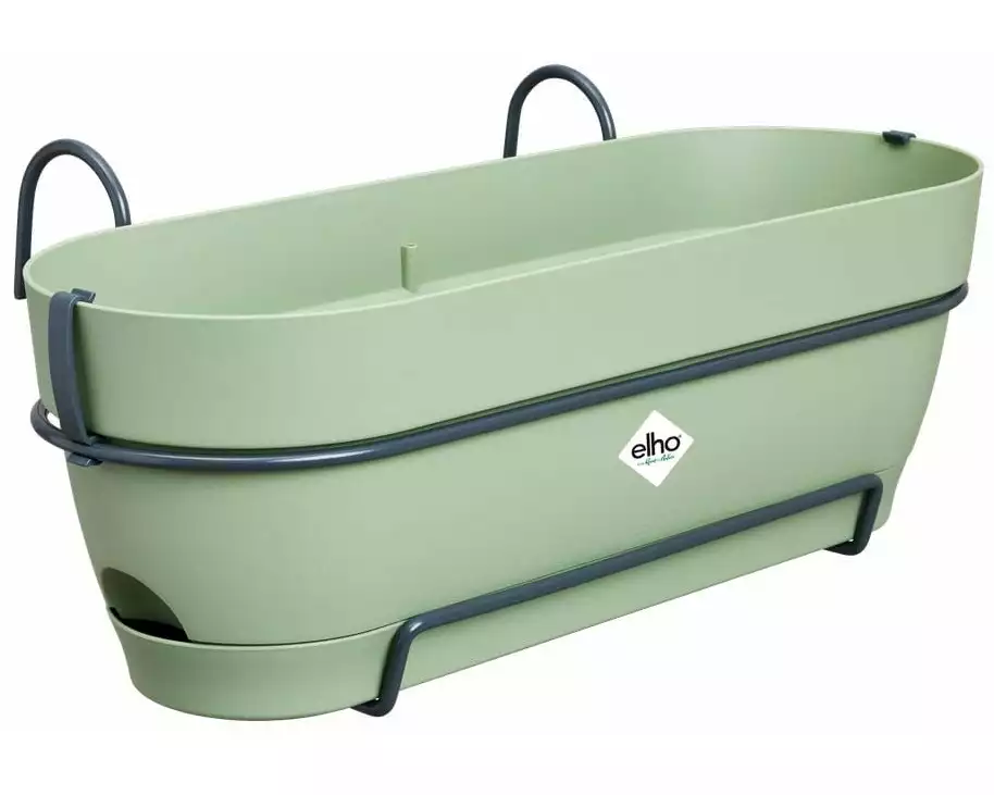 Elho Pflanzentopf Vibia Campana Balkonkasten Allin1 50 cm Grün