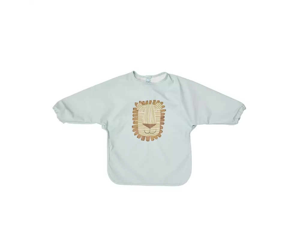 OYOY Ärmel-Lätzchen Lobo Lion 74 x 43 cm, Hellblau