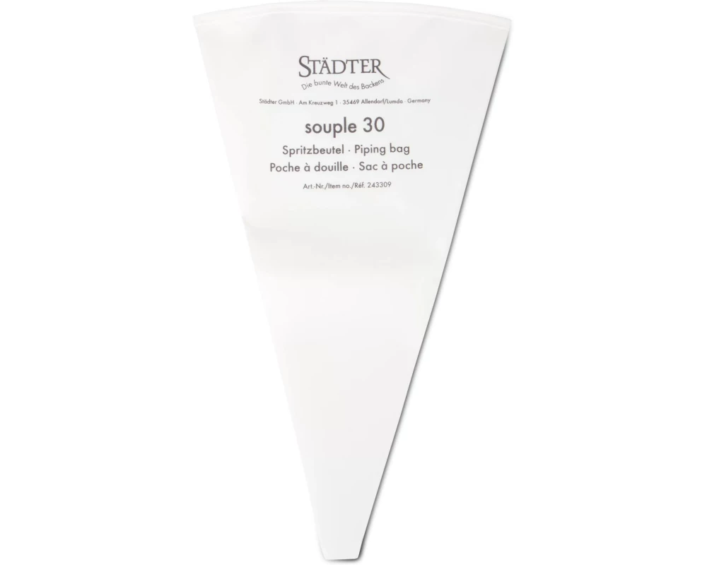 Städter Spritzbeutel Profi Souple 30 cm, Weiss