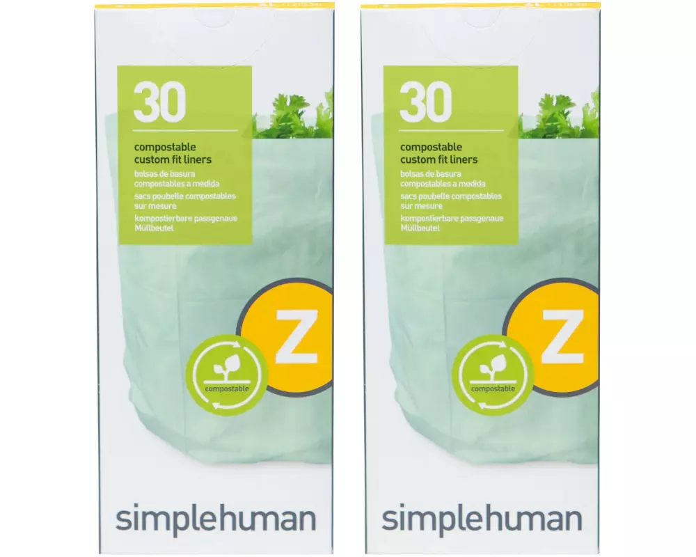 Simplehuman Kompostbeutel 4 l, 2 x 30er Pack
