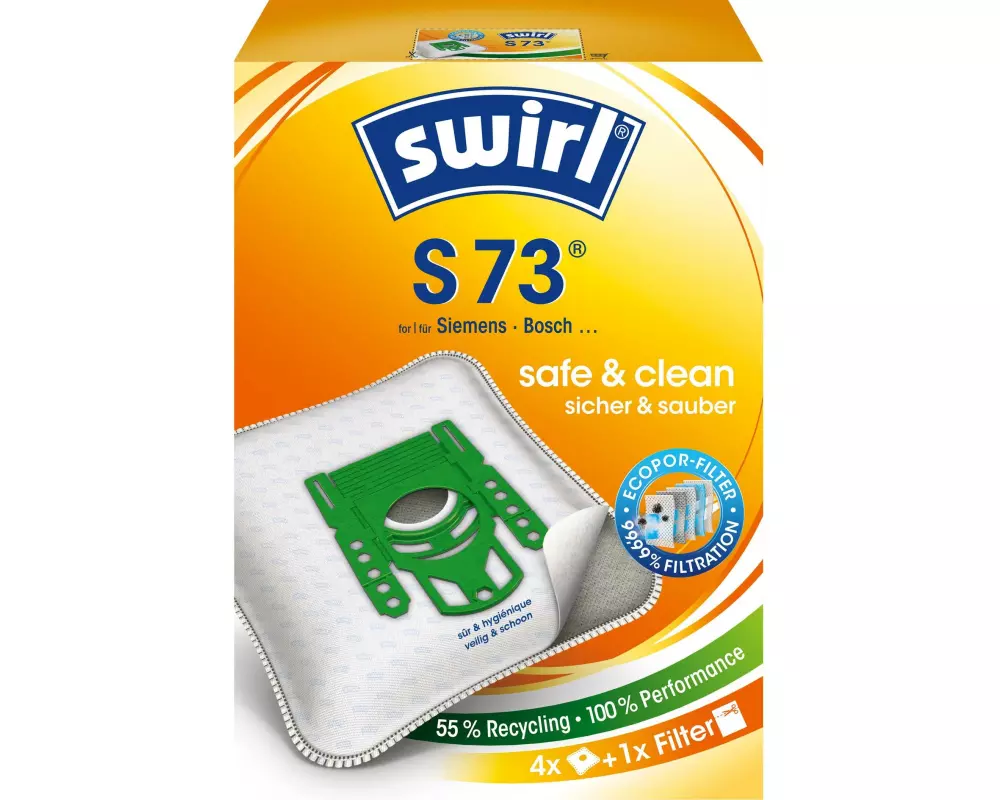 Swirl Staubfilterbeutel S 73 4 Stück