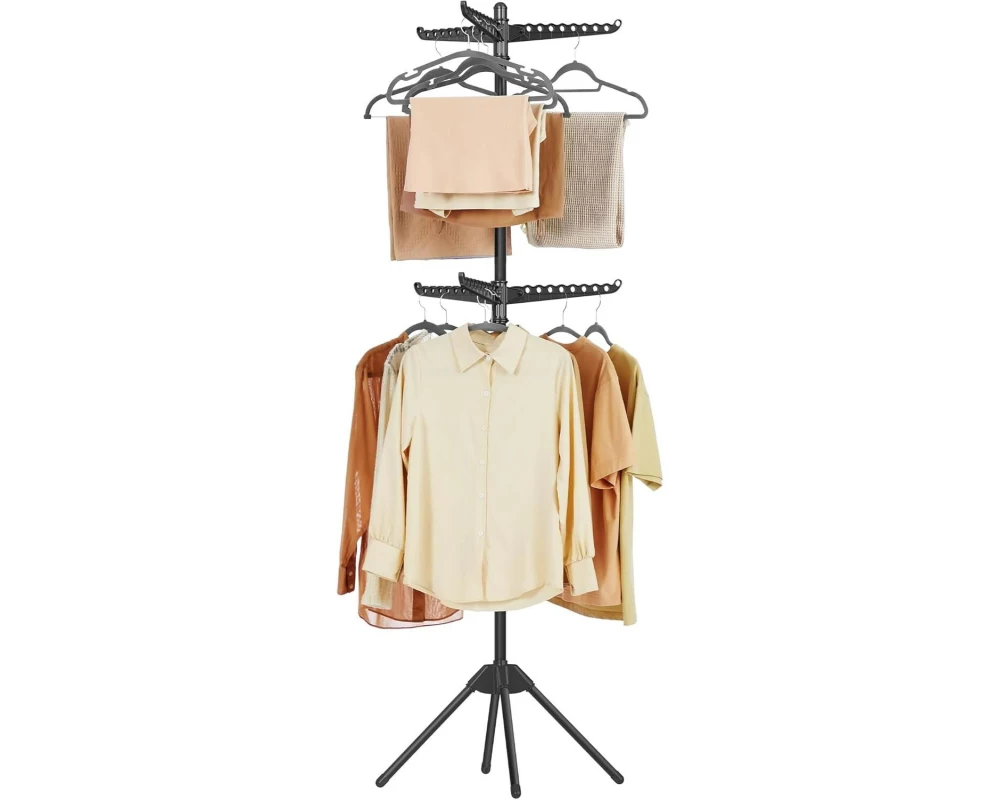 Songmics Kleiderständer Schwarz