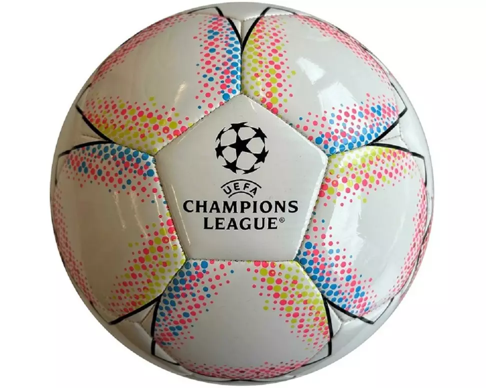Tramondi Sport Fussball Champions League - Grösse 5, Weiss