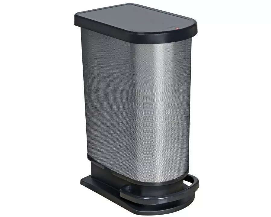 Rotho Treteimer Paso 50 l, Silber