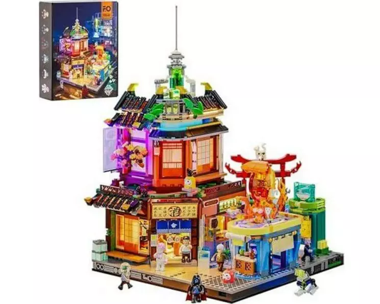 Lumibricks Izakaya Kunststoffbaukasten mit LED-Beleuchtung