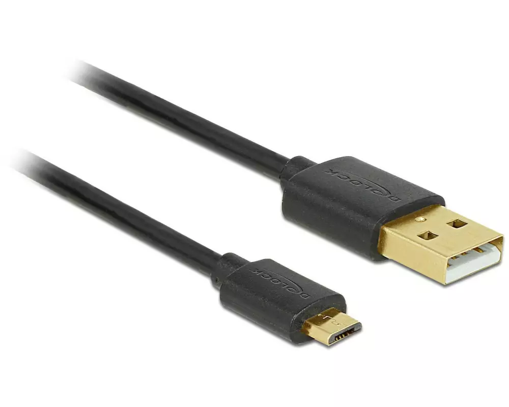 Delock USB 2.0-Kabel 3er Set USB-A - Micro-USB B 0.30m/0.60m/0.90m
