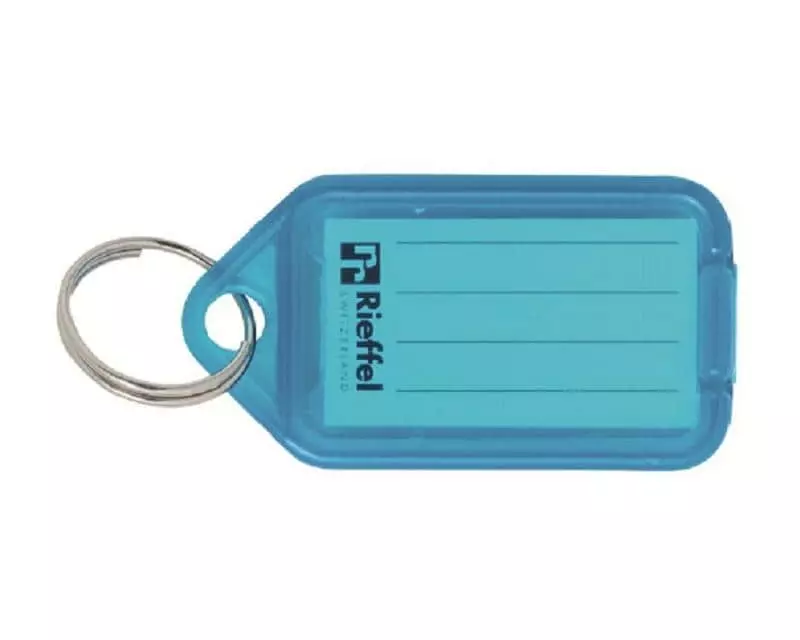 Robert Rieffel Schlüsselanhänger 3.8 x 2.2 cm 10 Stück, Blau