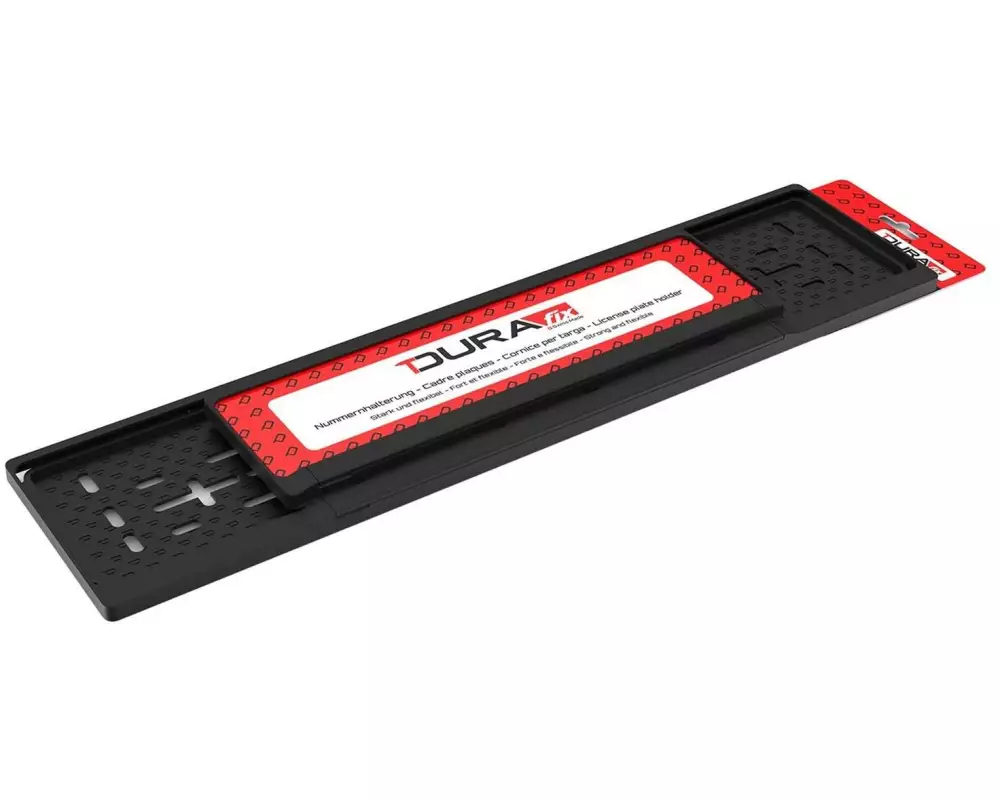 DURAfix Nummernrahmen-Set Kunststoff schwarz, 30 × 8 cm/50 × 11 cm