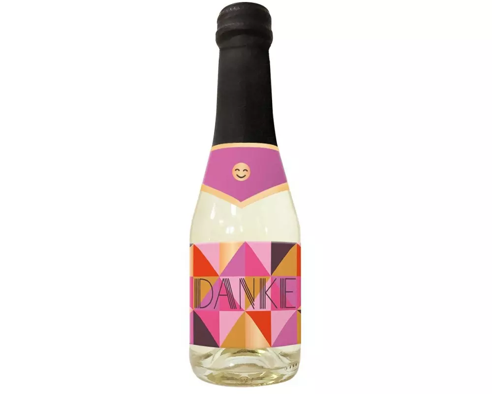 Grafik Werkstatt Secco-Flasche Danke 0.2 l