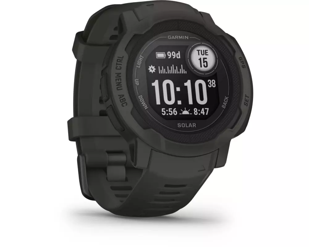 GARMIN Sportuhr Instinct 2 Solar, Anthrazit