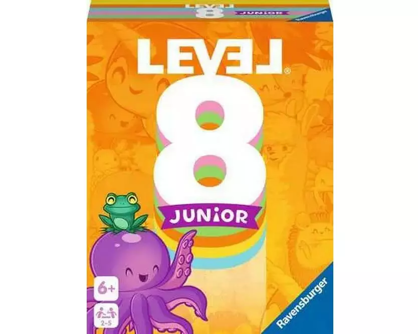 Ravensburger Kartenspiel Level 8 Junior für Kinder mit Tierplättchen