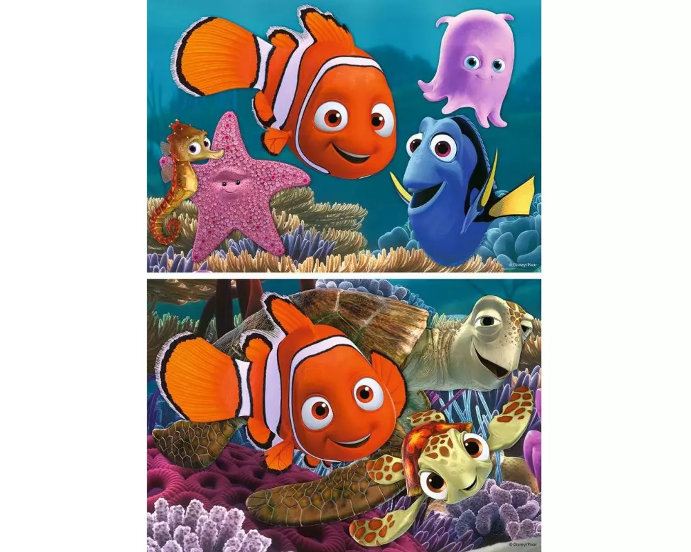Ravensburger Puzzle Nemo der kleine Ausreisser 2 x 12 Teile