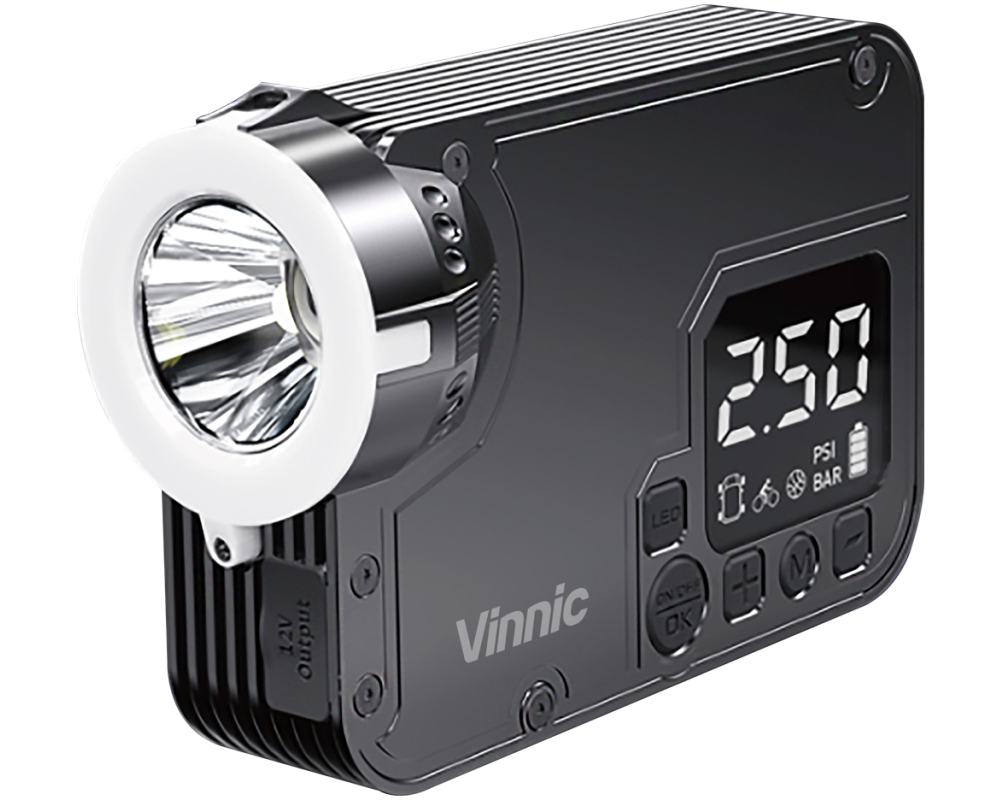 VINNIC 3 in 1 Jumpstarter Air Pump VPCA-A9BK Black