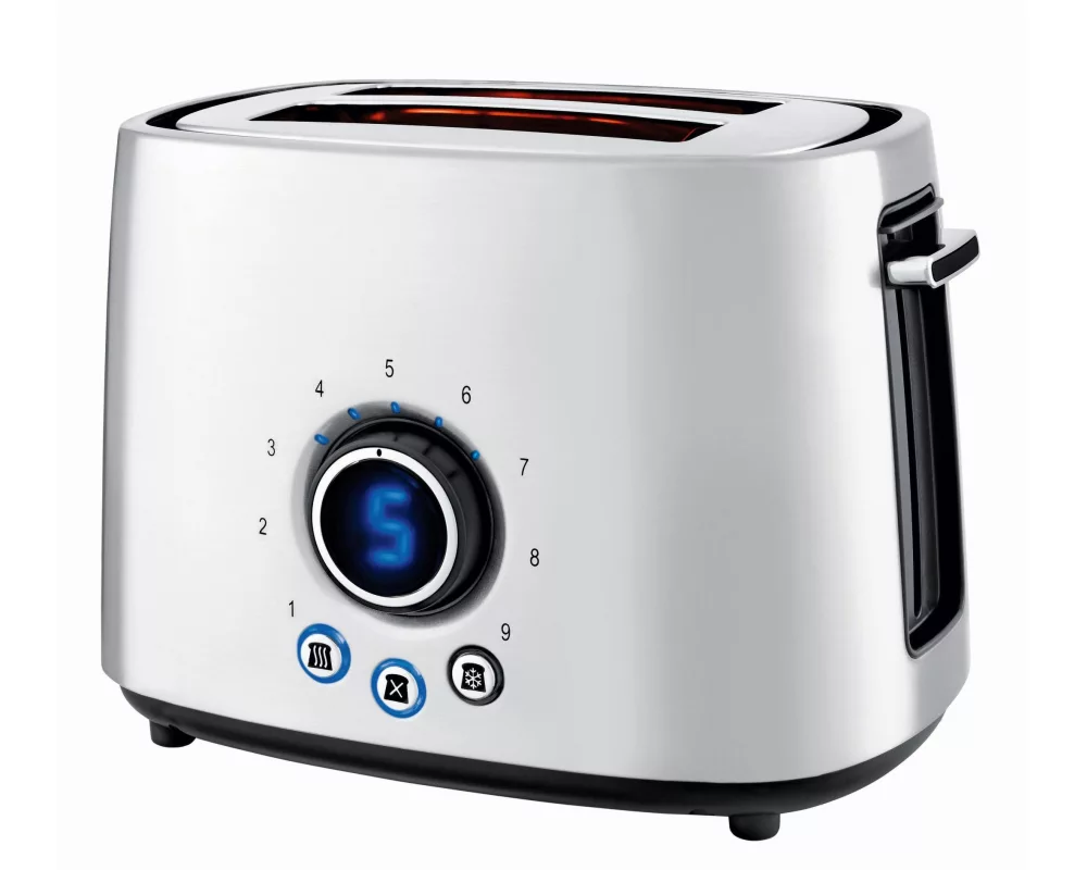 Koenig Toaster Steel Line Schwarz/Silber